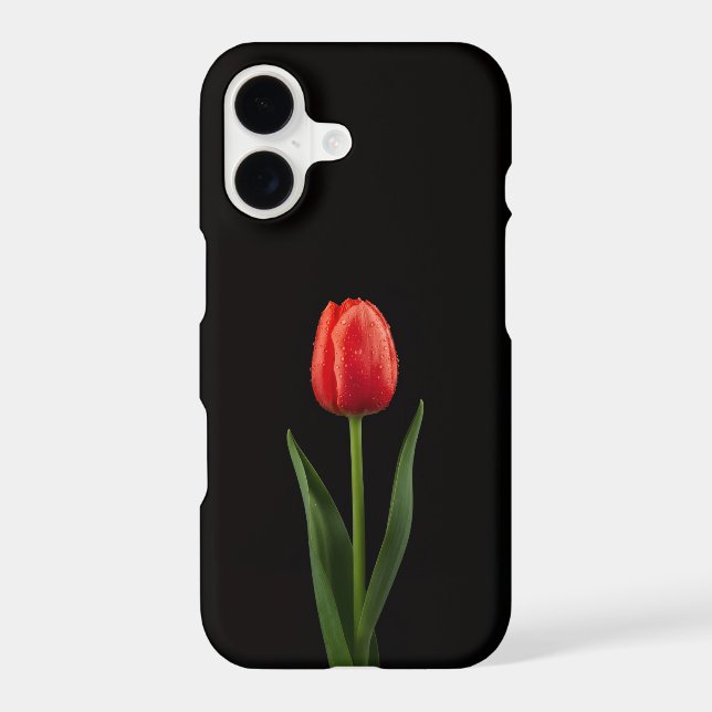 Black 4 Luxe  Galaxy S21 Case, Ruby Red Tulip Samsung Galaxy S21 Case (Back)