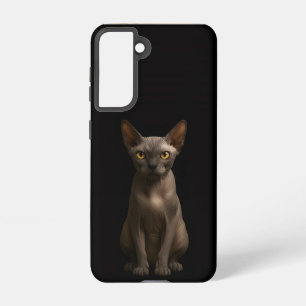 Black 4 Luxe  Galaxy S21 Case, Sphynx Cat Samsung Galaxy Case