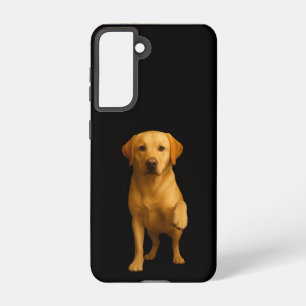 Black 4 Luxe  Galaxy S21 Case, Tender Labrador Samsung Galaxy Case