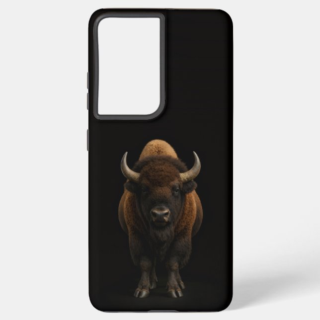 Black 4 Luxe Galaxy S21 Plus, American Bison Samsung Galaxy S21+ Case (Back)
