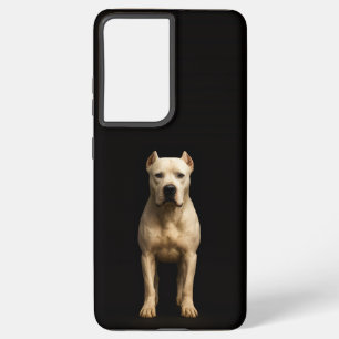 Black 4 Luxe Galaxy S21 Plus, Bold Dogo Argentino Samsung Galaxy Case