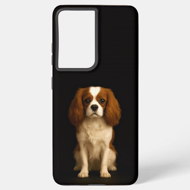 Black 4 Luxe Galaxy S21 Plus, Cavalier Spaniel Samsung Galaxy S21+ Case (Back)