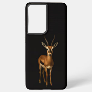 Black 4 Luxe Galaxy S21 Plus, Elegant Gazella Samsung Galaxy Case
