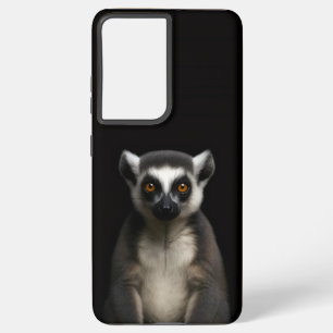 Black 4 Luxe Galaxy S21 Plus, Gentle Lemur Samsung Galaxy Case