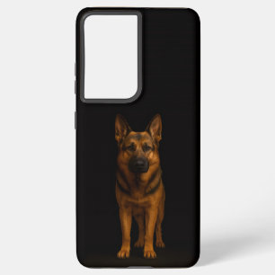 Black 4 Luxe Galaxy S21 Plus, German Shepherd Samsung Galaxy Case