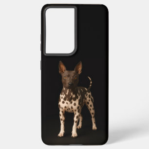 Black 4 Luxe Galaxy S21 Plus, Hairless Terrier Samsung Galaxy Case