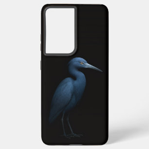 Black 4 Luxe Galaxy S21 Plus, Little Blue Heron Samsung Galaxy Case