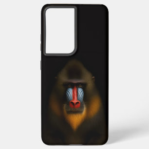 Black 4 Luxe Galaxy S21 Plus, Mandrill Monkey Samsung Galaxy Case