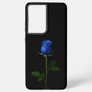 Black 4 Luxe Galaxy S21 Plus, Midnight Blue Rose Samsung Galaxy Case