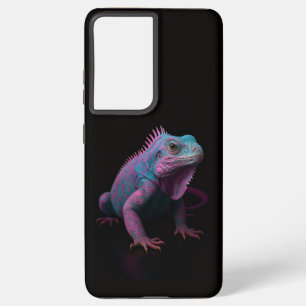 Black 4 Luxe Galaxy S21 Plus, Pink Iguana Samsung Galaxy Case