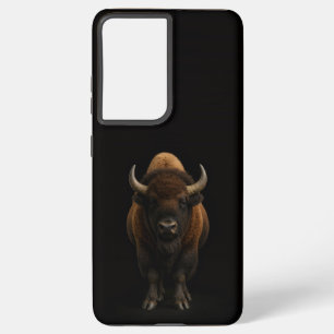 Black 4 Luxe Galaxy S21 Ultra, American Bison Samsung Galaxy Case