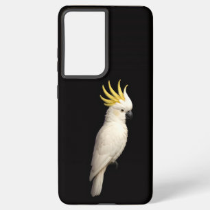 Black 4 Luxe Galaxy S21 Ultra, Crested Cockatoo Samsung Galaxy Case