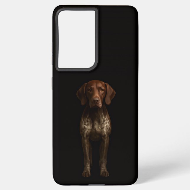 Black 4 Luxe Galaxy S21 Ultra, German Pointer Dog Samsung Galaxy S21 Ultra Case (Back)