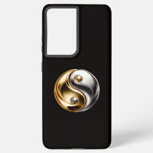 Black 4 Luxe Galaxy S21 Ultra, Harmony Yin Yang Samsung Galaxy Case