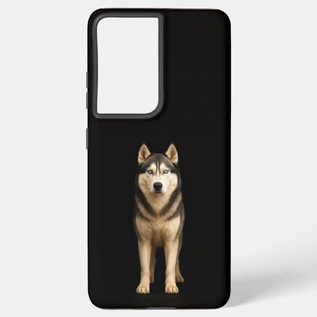 Black 4 Luxe Galaxy S21 Ultra, Icy Elite Husky Samsung Galaxy S21 Ultra Case (Back)