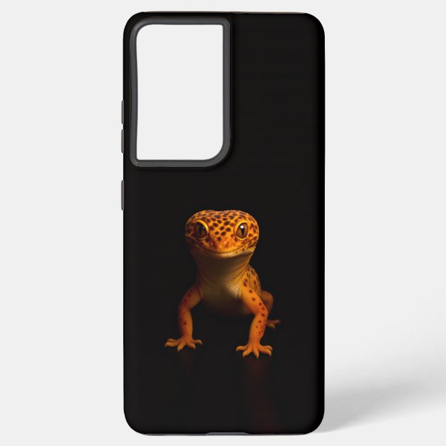 Black 4 Luxe Galaxy S21 Ultra, Leopard Gecko Samsung Galaxy S21 Ultra Case (Back)