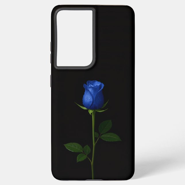 Black 4 Luxe Galaxy S21 Ultra, Midnight Blue Rose Samsung Galaxy S21 Ultra Case (Back)