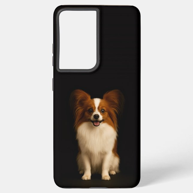 Black 4 Luxe Galaxy S21 Ultra, Refined Papillon Samsung Galaxy S21 Ultra Case (Back)