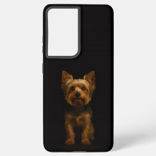 Black 4 Luxe Galaxy S21 Ultra, Yorkshire Terrier Samsung Galaxy Case
