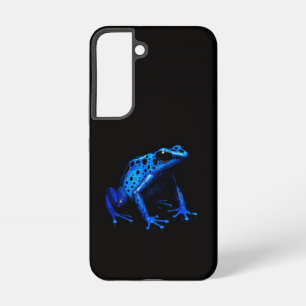 Black 4 Luxe Galaxy S22 Case, Blue Frog Samsung Galaxy Case