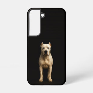 Black 4 Luxe Galaxy S22 Case, Bold Dogo Argentino Samsung Galaxy Case