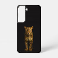 Black 4 Luxe Galaxy S22 Case, Majestic Leopard