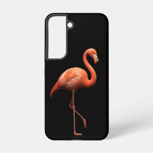 Black 4 Luxe Galaxy S22 Case, Pink Flamingo Samsung Galaxy Case