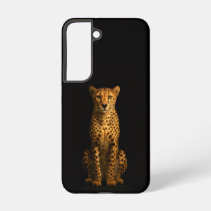 Black 4 Luxe Galaxy S22 Case, Sleek Cheetah Samsung Galaxy Case