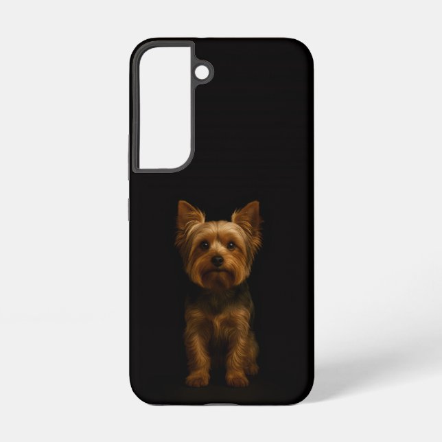 Black 4 Luxe Galaxy S22 Case, Yorkshire Terrier Samsung Galaxy S22 Case (Back)