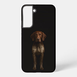Black 4 Luxe Galaxy S22 Plus, German Pointer Dog Samsung Galaxy Case