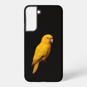 Black 4 Luxe Galaxy S22 Plus, Golden Parakeet Samsung Galaxy Case