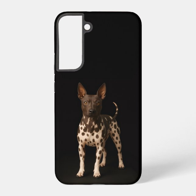 Black 4 Luxe Galaxy S22 Plus, Hairless Terrier Samsung Galaxy S22+ Case (Back)