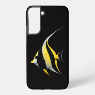 Black 4 Luxe Galaxy S22 Plus, Moorish Idol Fish Samsung Galaxy Case