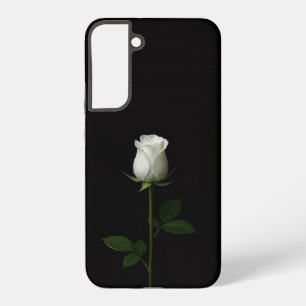 Black 4 Luxe Galaxy S22 Plus, Pure White Rose Samsung Galaxy Case