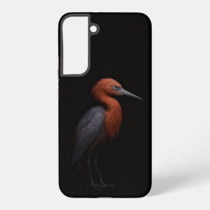 Black 4 Luxe Galaxy S22 Plus, Reddish Egret Samsung Galaxy Case
