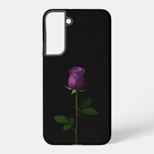 Black 4 Luxe Galaxy S22 Plus, Royal Violet Rose Samsung Galaxy Case