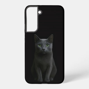 Black 4 Luxe Galaxy S22 Plus, Russian Blue Cat Samsung Galaxy Case