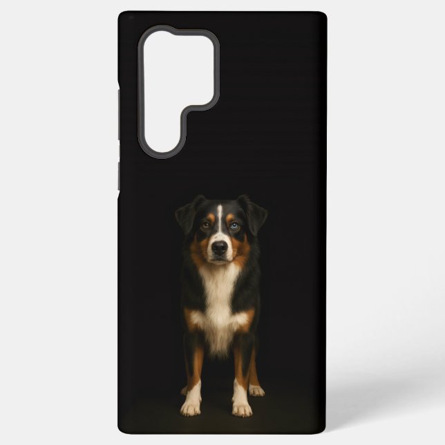 Black 4 Luxe Galaxy S22 Ultra, Aussie Shepherd Samsung Galaxy S22 Ultra Case (Back)