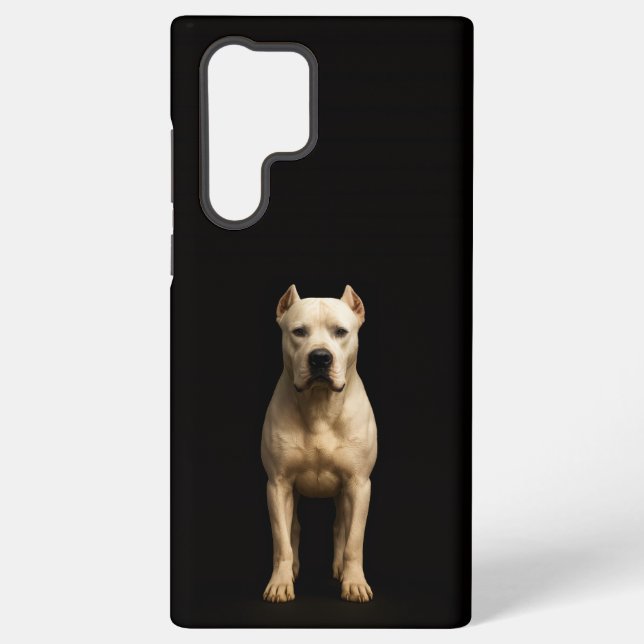 Black 4 Luxe Galaxy S22 Ultra, Bold Dogo Argentino Samsung Galaxy S22 Ultra Case (Back)