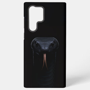 Black 4 Luxe Galaxy S22 Ultra Case, Black Mamba Samsung Galaxy Case