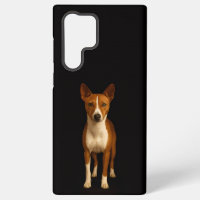 Black 4 Luxe Galaxy S22 Ultra, Classy Basenji Dog