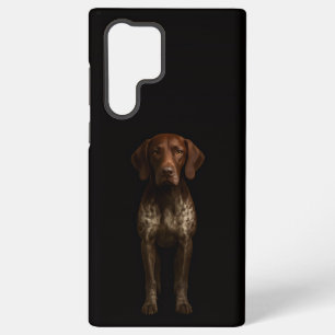 Black 4 Luxe Galaxy S22 Ultra, German Pointer Dog Samsung Galaxy Case