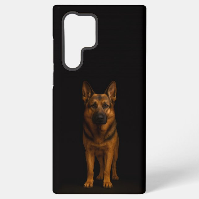 Black 4 Luxe Galaxy S22 Ultra, German Shepherd Samsung Galaxy S22 Ultra Case (Back)