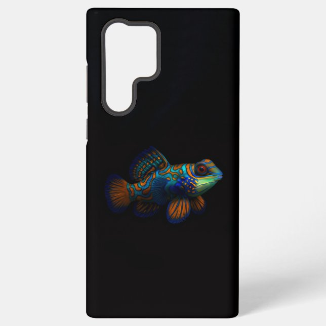 Black 4 Luxe Galaxy S22 Ultra, Mandarin Dragonet Samsung Galaxy S22 Ultra Case (Back)