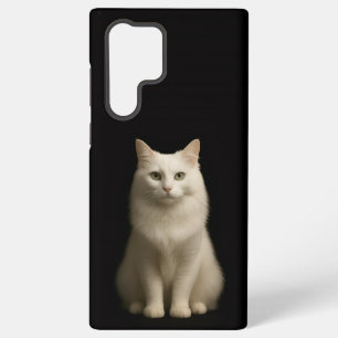Black 4 Luxe Galaxy S22 Ultra, Turkish Angora Cat Samsung Galaxy Case
