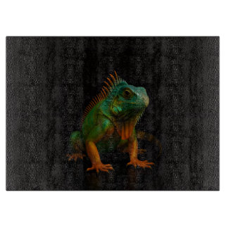 Black 4 Luxe Glass board Green Iguana
