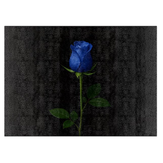 Black 4 Luxe Glass board Midnight Blue Rose (Front)
