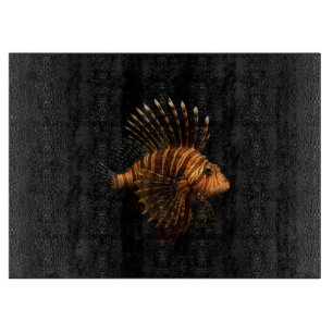 Black 4 Luxe Glass board Red Lionfish
