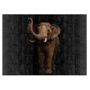 Black 4 Luxe Glass cutting board Mighty Elephant