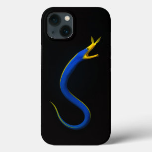 Black 4 Luxe iPhone 13 Case, Blue Ribbon Eel iPhone 13 Case